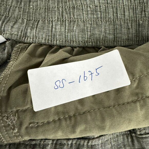 Athleta Voyager Linen Shorts Womens Size 20 Green Lightweight‎ NWT SS-1675 - Picture 2 of 13